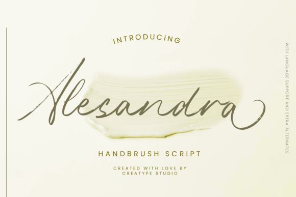 Alesandra: A Brush Script Font for Modern Elegance
