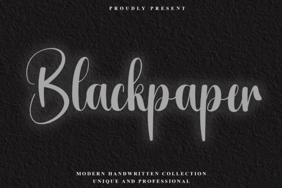 Blackpaper: The Signature Font for Modern Branding