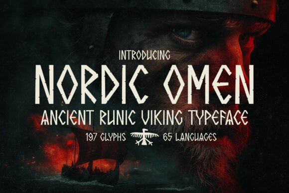 Carving a Legacy: The Raw Power of Nordic Omen Typography