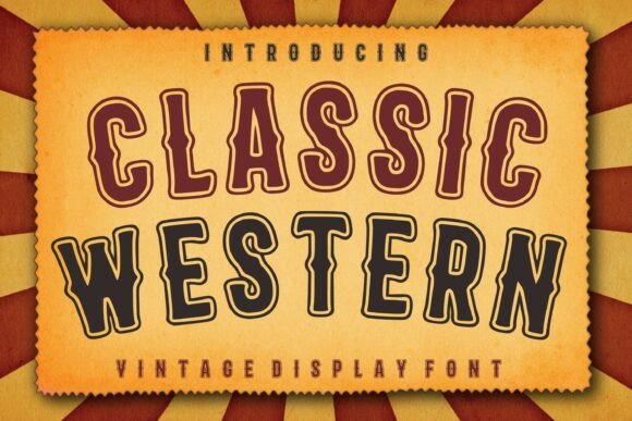 Classic Western: The Font That Brings Vintage Flair to Modern Design