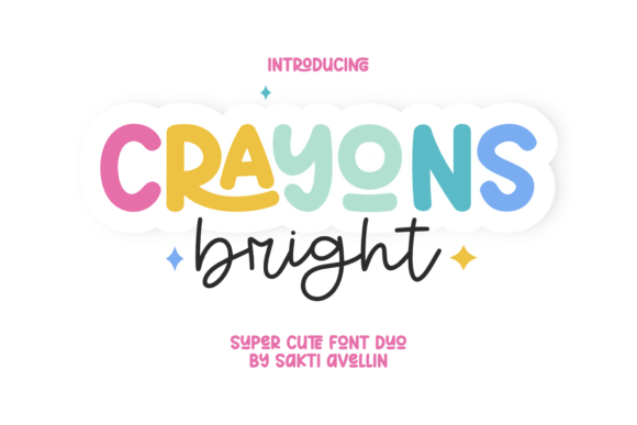 Crayons Bright: A Font Pairing That Brings Whimsical Charm to Any Project
