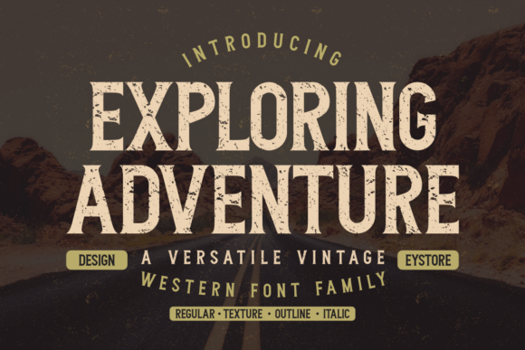 Exploring Adventure: A Typeface for Bold, Rugged Storytelling