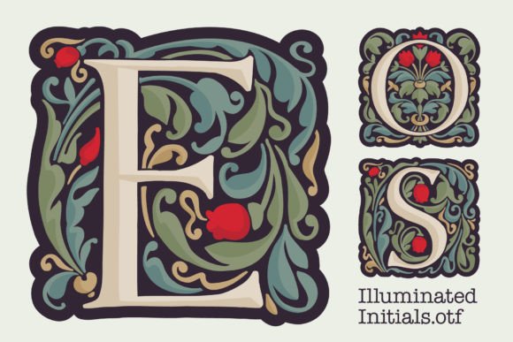 Illuminated Initials: A Bold Blackletter for Modern Medieval Design