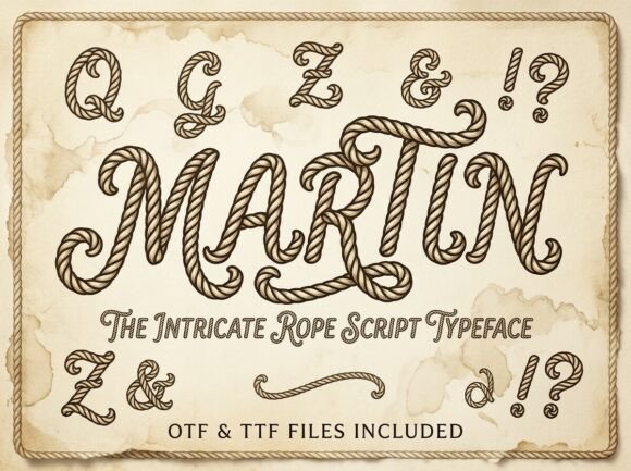 Martin: The Twisted Rope Script That Captures Nautical Soul