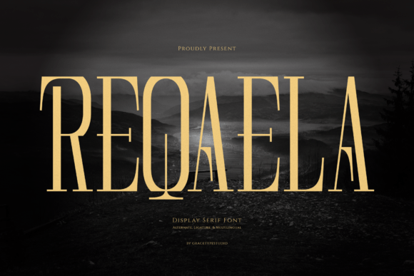Reqaela: A Display Serif for Cinematic Editorial Design