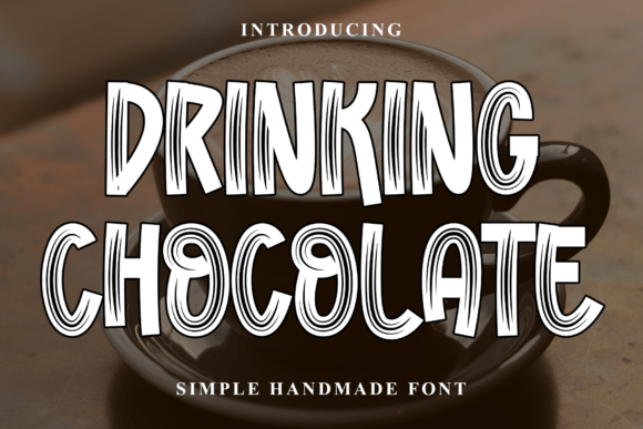 The Fluid Elegance of Drinking Chocolate Typography