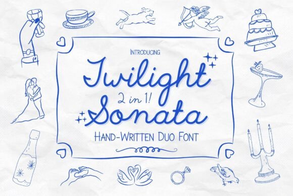 Twilight Sonata: Crafting Visual Harmony with a Dreamy Font Duo