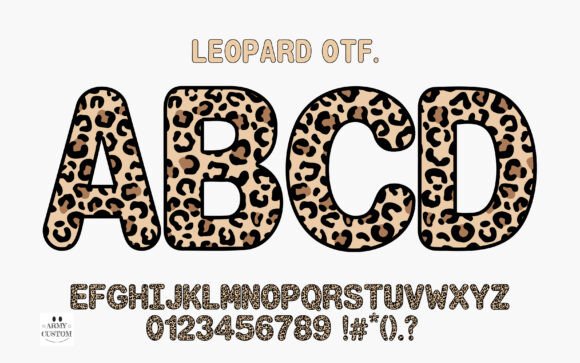 Unleash Your Brand's Wild Side with Army Leopard Font