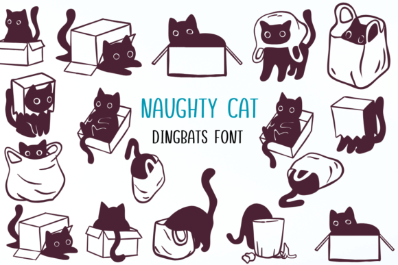 Unleashing Playful Personality with the Naughty Cat Typeface